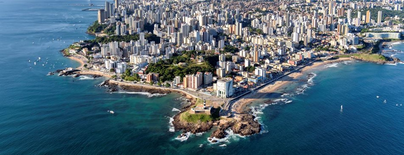Vista da cidade de Salvador, na Bahia